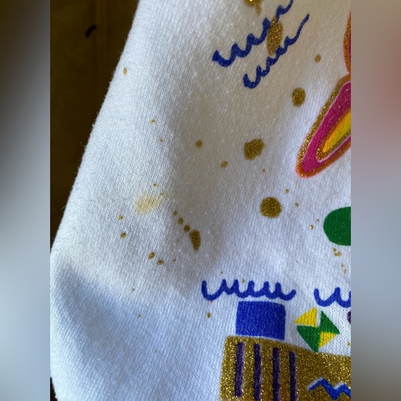 VTG Montana Jeans 80s USA OS Unisex Embellished Nautical Inspired Crewneck - Picture 5 of 7